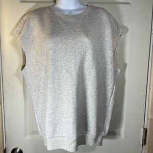 Heather Gray Women's Muscle Sweatshirt NWOT